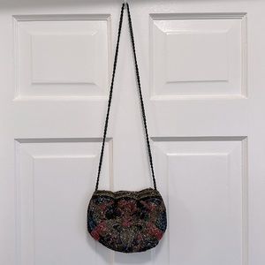 Beaded vintage shoulder bag